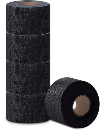 PAPEL CUELLO 5 rollos NEGRO 100 servicios PLASTICA