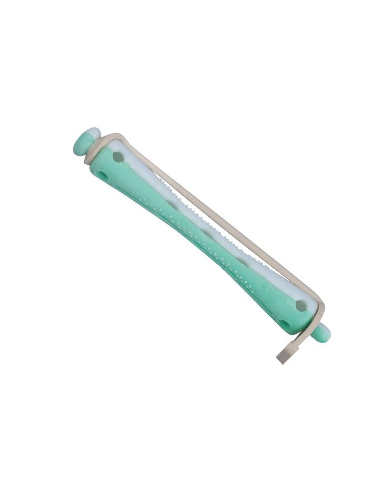 BIGUDI PLASTICO CORTO VERDE-GRIS 00907 6 mm 
