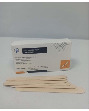 ESPATULA MADERA DESECHABLE DEPRESORES 150x18 mm  1