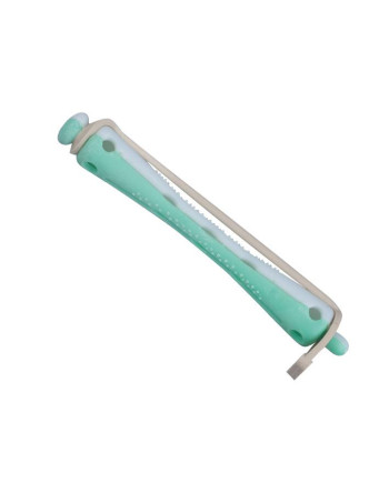 BIGUDIS PLASTICO CORTO VERDE-GRIS 00907 6 mm.