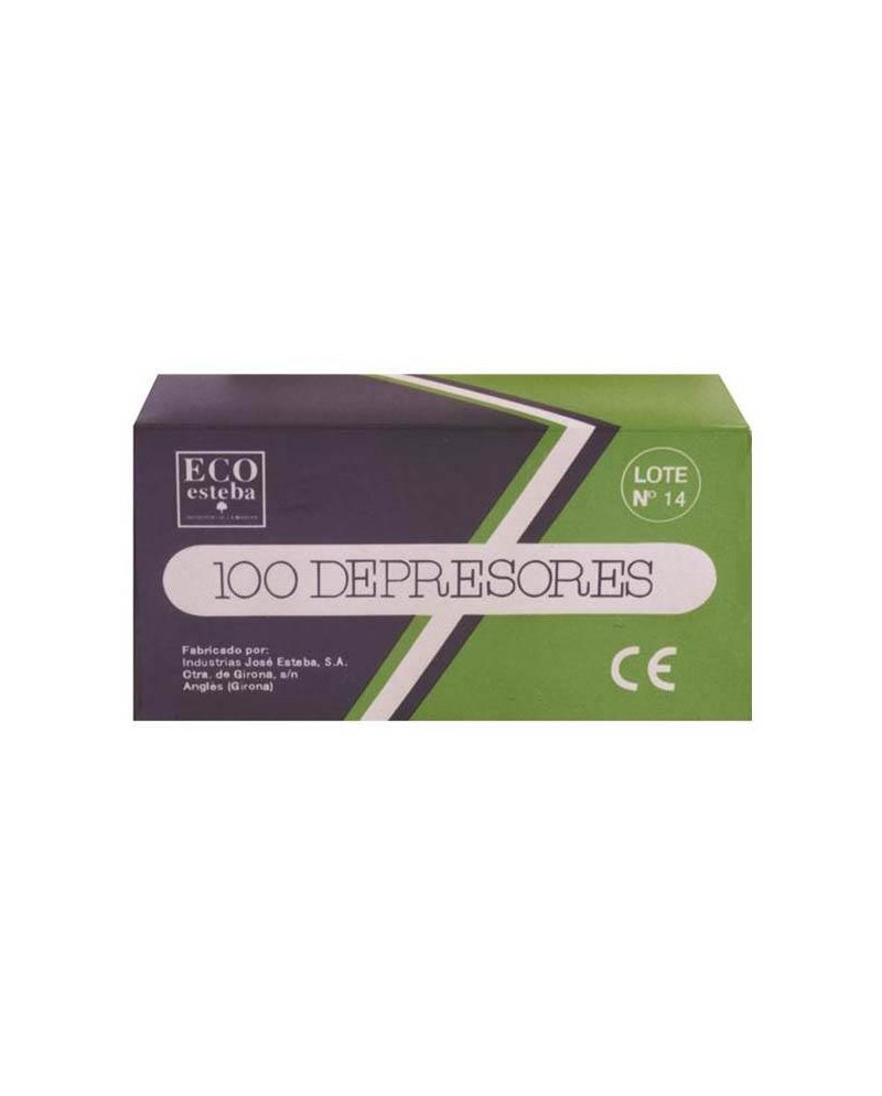 ESPATULA 15 CM. 100 UNI. DEPRESORES