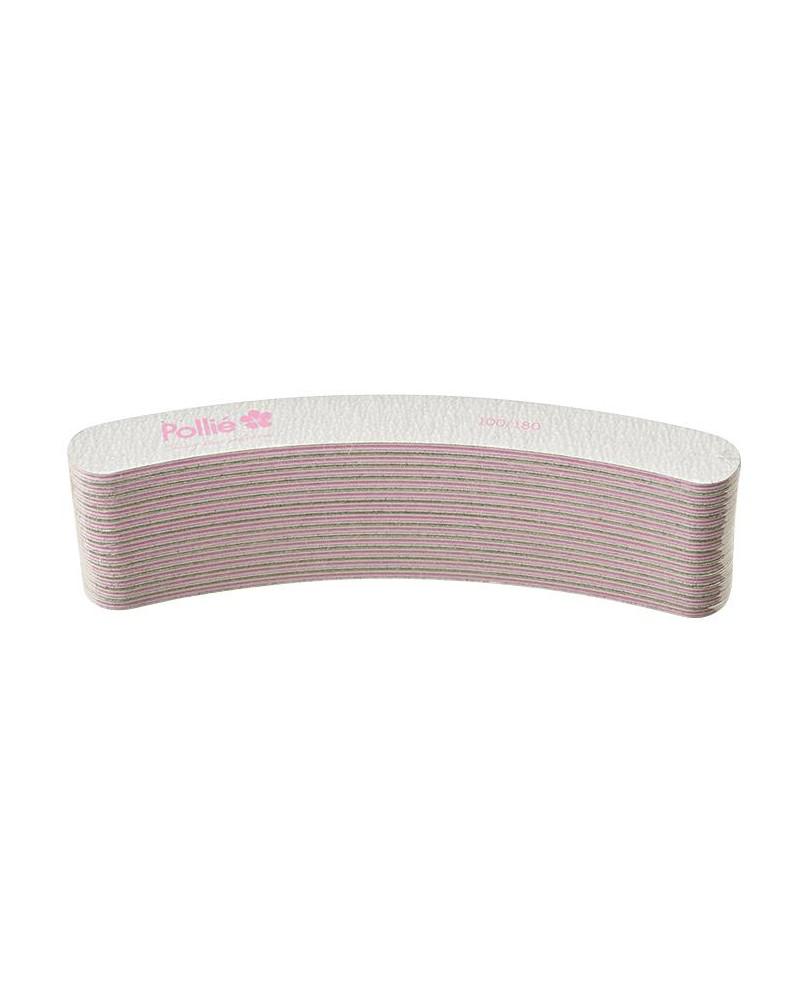 PACK 12 LIMAS 100/180 ZEBRA CURVA ACOLCHADA 6006