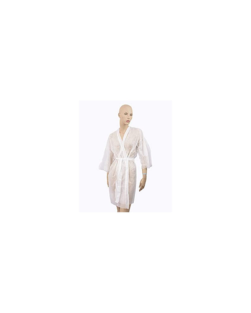 KIMONO DESECHABLE BLANCO TNT (10 UNIDADES)