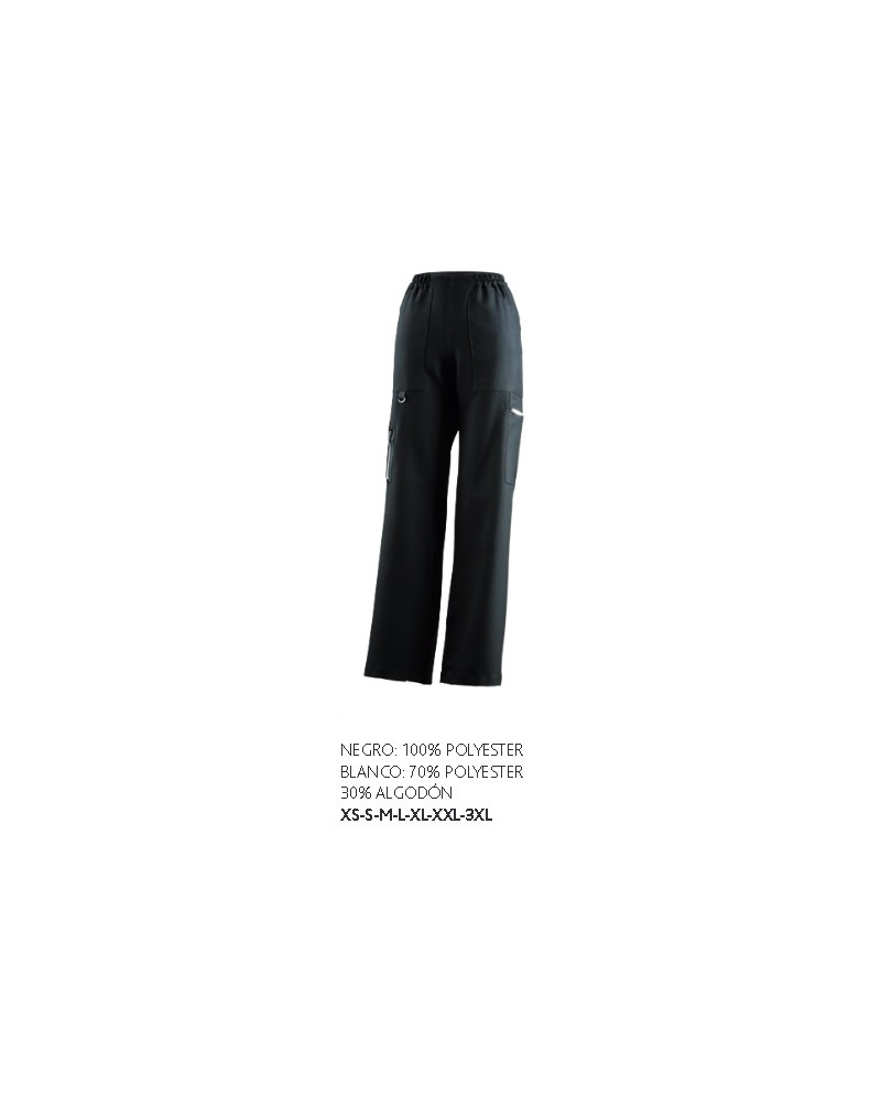 PANTALON CARGO NEGRO 20206 ESSIS
