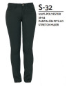PANTALON SRA. MICROFIBRA NEGRO S32 6173 1040 T-40