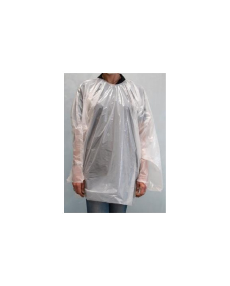 KIMOPONCHO DESECHABLE HDPE 80x150 M/BLANCO 25 UDS
