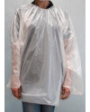 KIMOPONCHO DESECHABLE HDPE 80x150 M/BLANCO 25 UDS