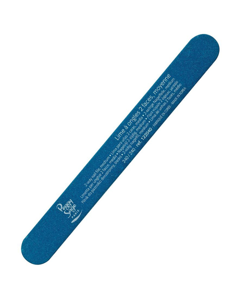 Lima para uñas 2 caras 240/240, azul