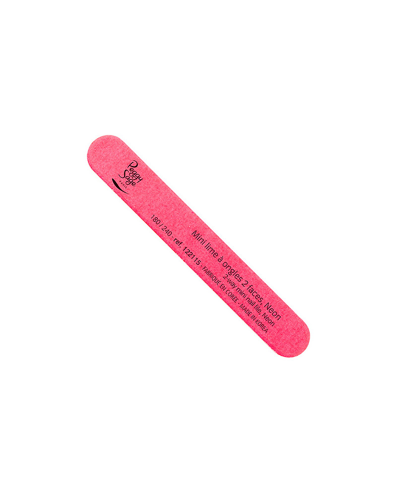 Mini lima para uñas neon pink