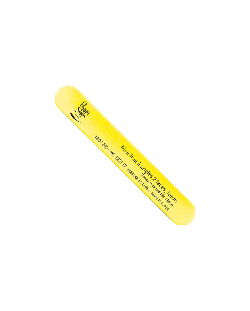 Mini lima para uñas fluo yellow
