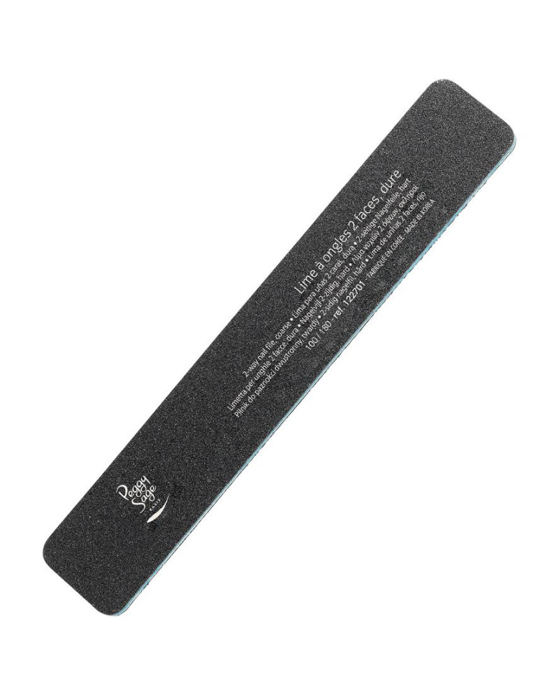 Lima para uñas rectangul. 2 caras 100/180, negro