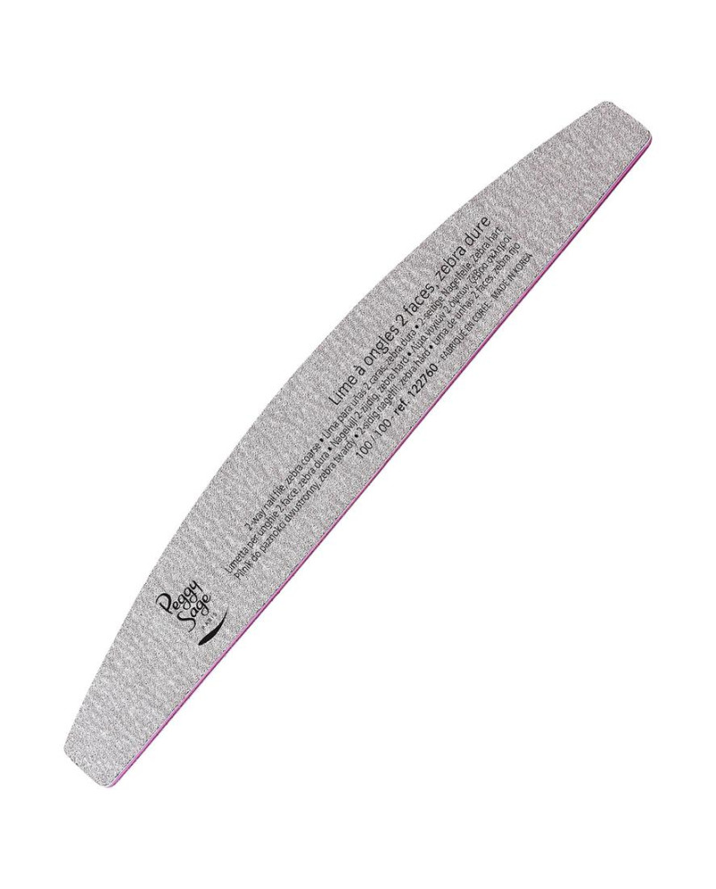 Lima para uñas 2 caras, zebra dura 100/100