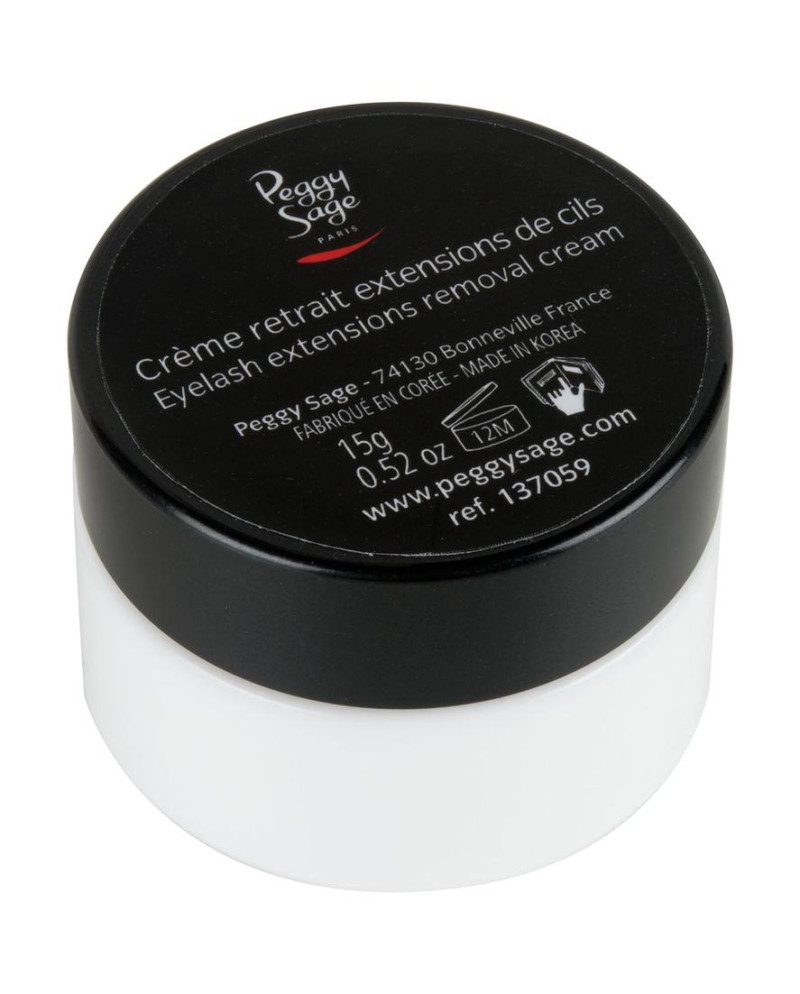 Crema para retirar extensiones de pestañas 15g