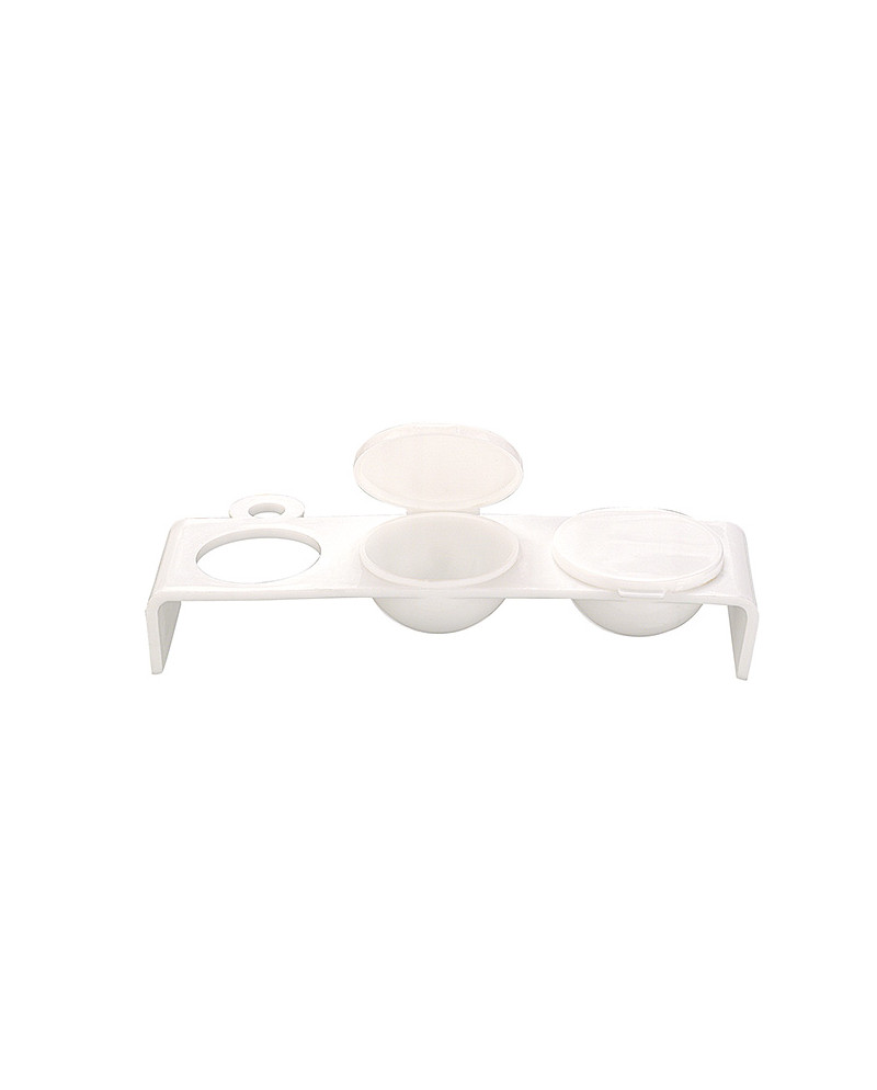 Triple vaso de plástico