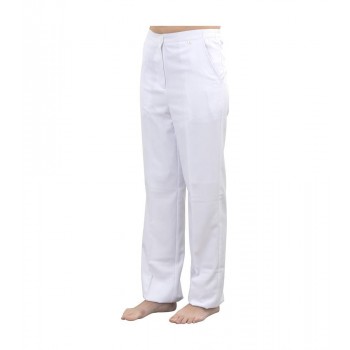 Pantalón de estética blanco L