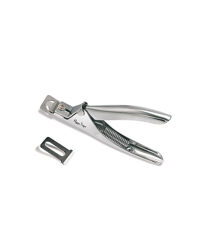 Pinza guillotina para cápsulas