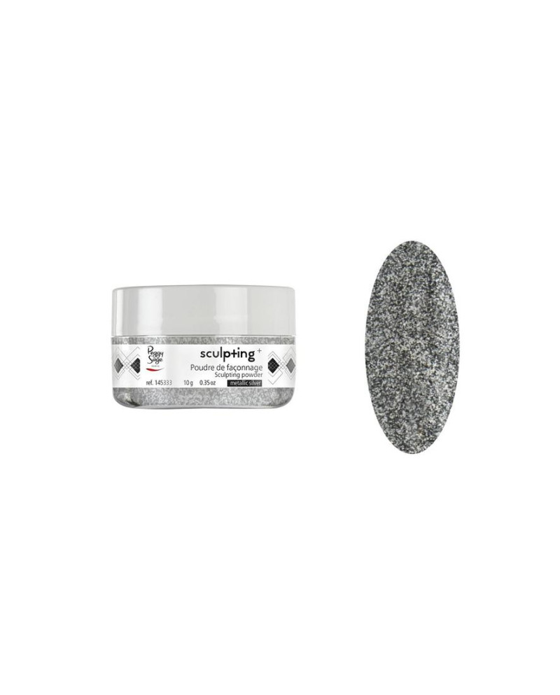 Polvos para confección metallic silver -10g