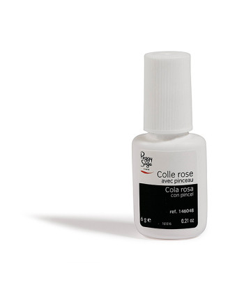 Cola rosa con pincel 6g