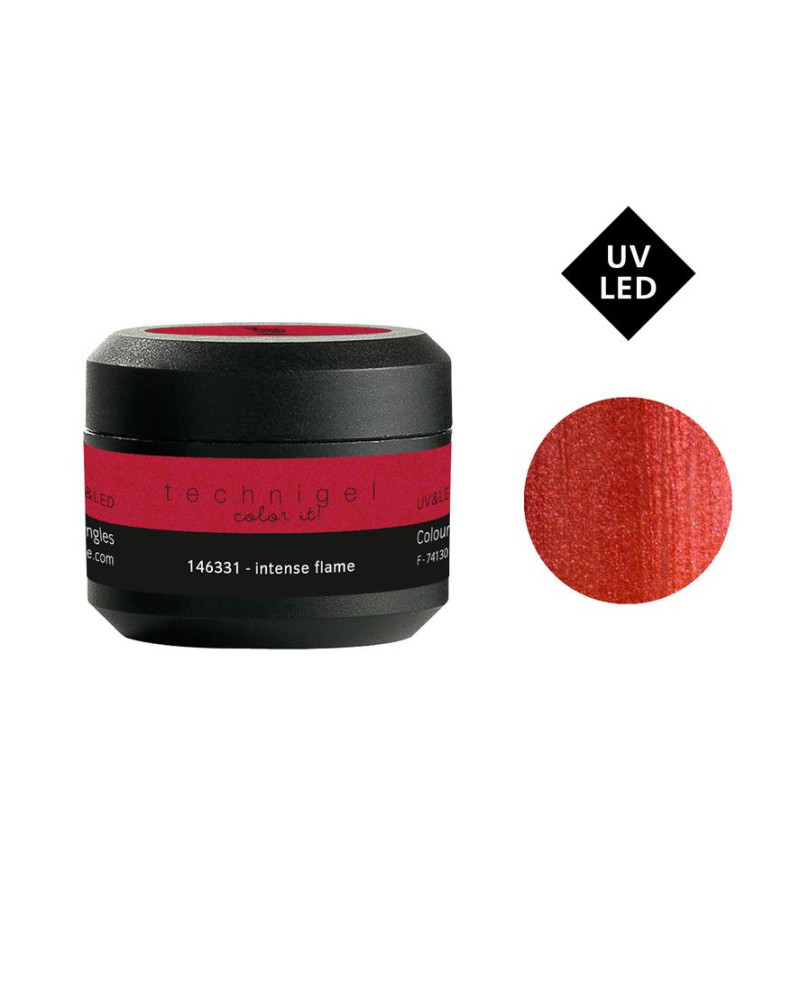Gel UV/LED color para uñas intense flame 5 g