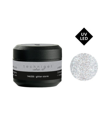 Gel UV/LED color para uñas glitter storm 5 g