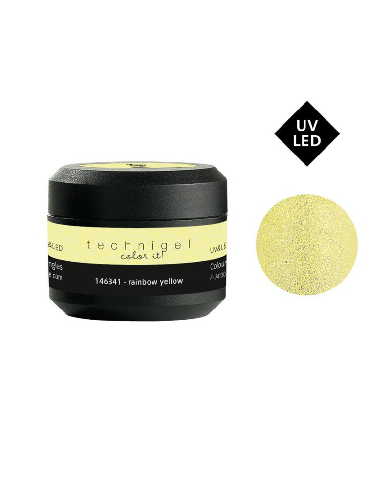 Gel UV/LED color para uñas Rainbow yellow 5 g