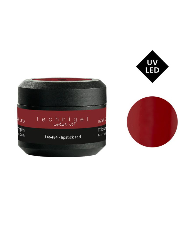 Gel UV/LED color para uñas lipstick red 5 g