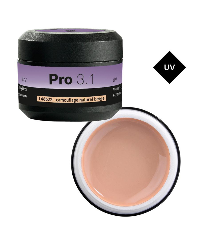 Pro 3.1 Gel monofásico UV/LED 15 g Camuflaje Natural Beige