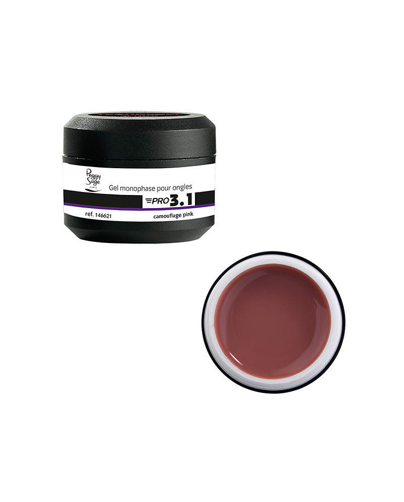 Pro 3.1 Gel monofásico UV/LED 15 g Camuflaje Pink