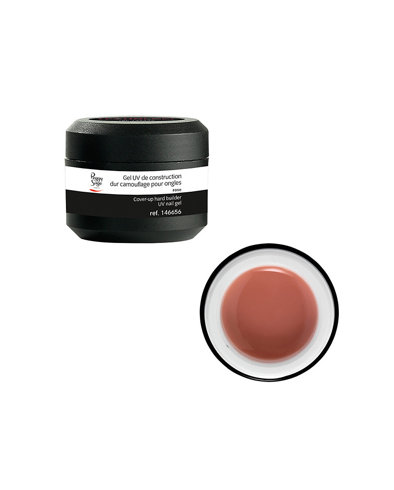 Gel de construcción UV/LED Duro - Camuflaje rosa 15 g