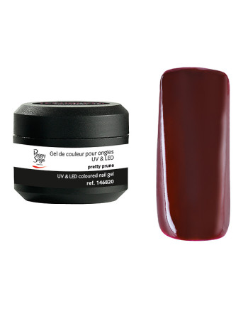Gel UV/LED de color para uñas pretty prune 5 g