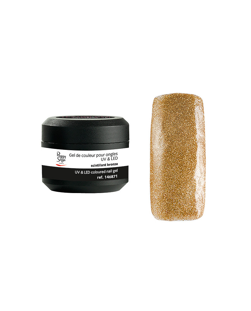 Gel UV/LED color para uñas scintillant bronze 5 g