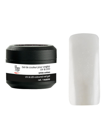 Gel UV/LED color para uñas white cotton 5 g