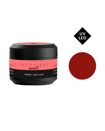 Gel de color para uñas UV/LED neon coral 5g