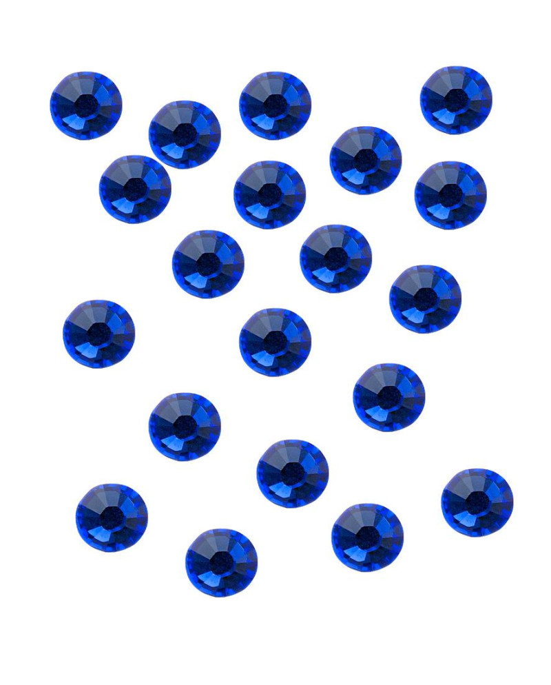 20 strass para uñas majestic blue SS5