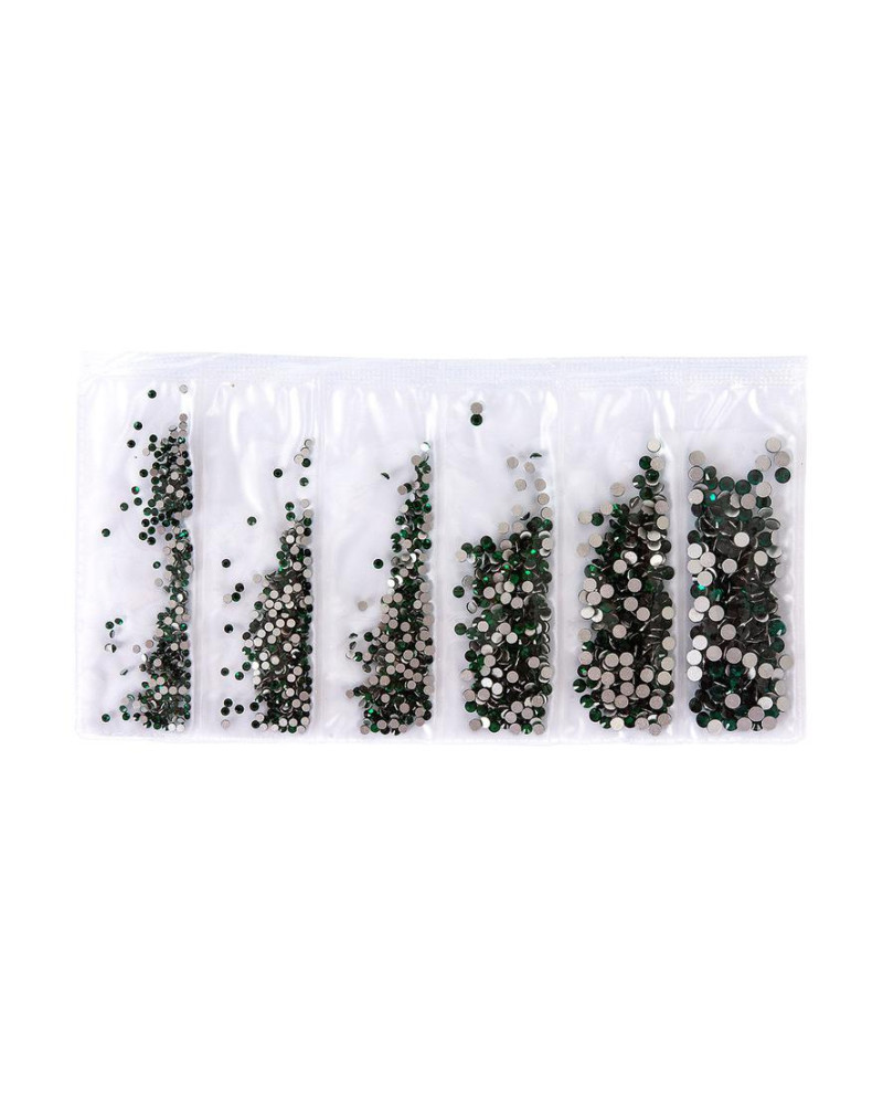 Adornos para uñas cristal - emerald