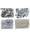 Mini kit de purpurinas para uñas - argent