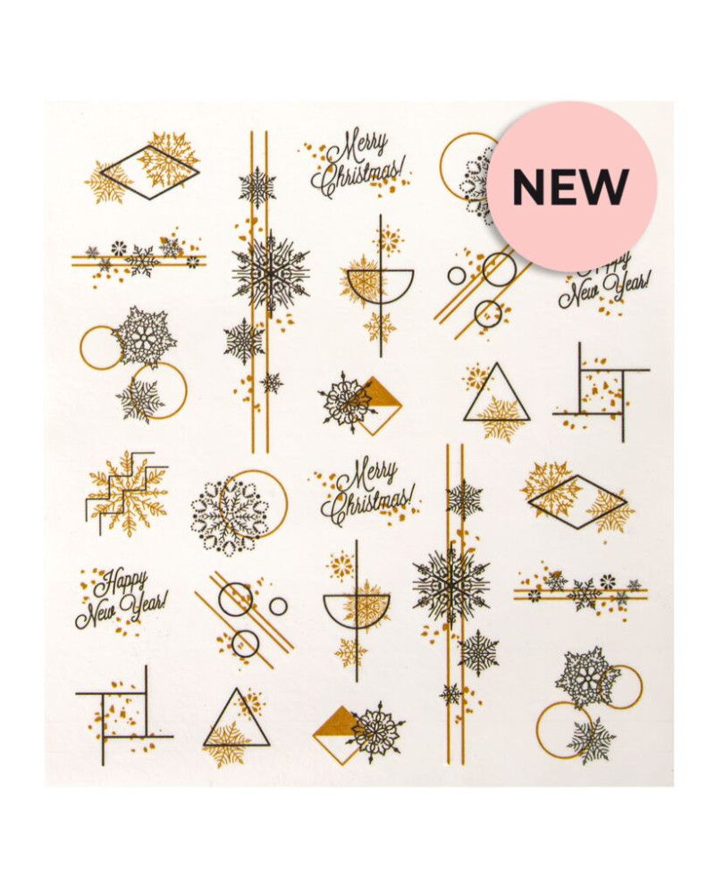 Calcamonias para uñas Water decals Christmas