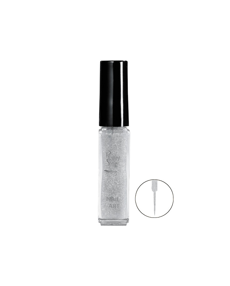Esmalte para uñas nail art pailleté argent 7ml