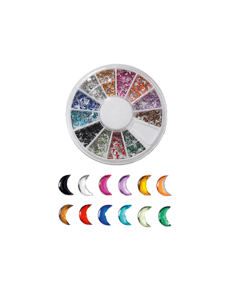 Carrusel para strass para uñas "moons" 600 pcs