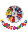 Carrusel para 600 adornos para uñas fruits&flowers