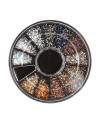 Caja redonda de strass para uñas - Micro diamond