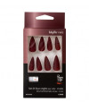 Set 24 uñas artificiales Idyllic nails - red wine