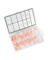 Set de 100 uñas artificiales nude pink