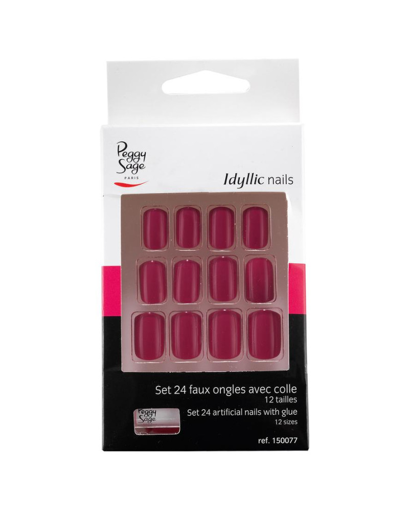 Set 24 uñas artificiales Idyllic nails - fuchsia