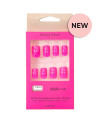 Set 24 uñas artificiales Idyllic nails bright pink