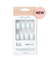 Set 24 uñas artificiales Idyllic nails pure white