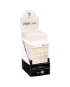 Expositor - Juego de 24 uñas artificiales con parche - French glitter x6