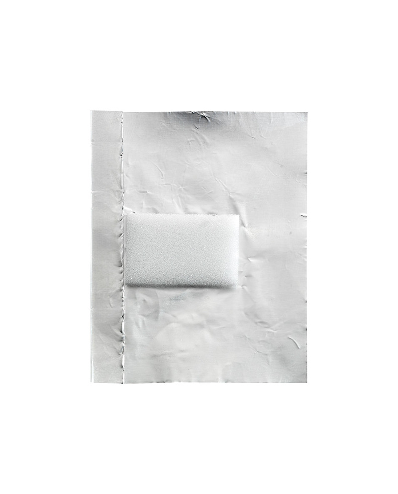 100 Hojas de aluminio con compresa integrada