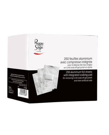 250 Hojas de aluminio con compresa integrada