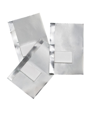 50 Hojas de aluminio con compresa integrada